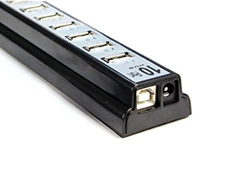10-port-High-Speed USB 2.0 Hub + Netzteil für PC Laptop – Ularma - 2