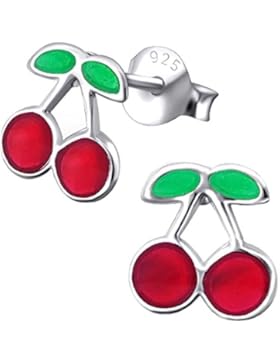 So Chic Schmuck - Kinder Ohrstecker Kirsche Ohrringe Sterling Silber 925