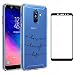 Produktbild Laixin TPU Hülle für Samsung Galaxy A6 2018 Handyhülle Transparent Silikon Hülle Case Cover Durchsichtig Antikratz Schutzhülle + Free [Gehärtetes Glas Displayschutzfolie], Love Life