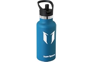 Super Sparrow Butelka Izolowana - Butelka sportowa na wodę - 350 ml/500 ml/750 ml/1L - Standardowa Butelka ze stali nierdzewnej - Butelka dla dzieci bez BPA, do uprawiania sportu, podróży, szkoły
