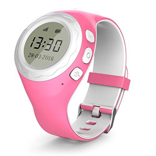 Pingonaut Kidswatch – Kinder GPS Telefon-Uhr, SOS Smartwatch mit Ortung, Tracker & Phone - Tracking App, Deutsche Software