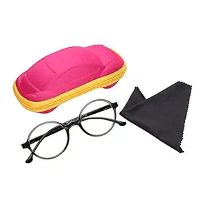 VINK Zero Power Computer Glasses Spectacles With Blue Cut for Kids, Anti Glare Coating for Eye Protection & Anti Eyestrain (Black)