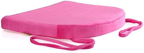 Memory Foam Seat Cushion, Orthopedic Comfort Memory Foam Seat Cushion for Back Pain and Sciatica Relief - Portable Car Seat Cushion with Washable Zippered Cover ( Pink )