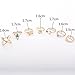 JaneDream 7Pcs Vintage Steampunk Cross Moon Anillos Midi Finger Knuckle Rings Set Gold