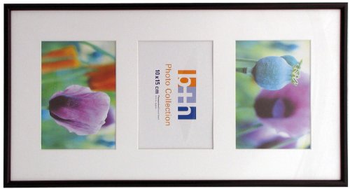 Bilderrahmen für 3 Bilder incl. 3er Schrägschnitt-Passepartout für das Bildmass 10×15 - 2