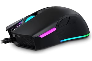 Newskill EOS ratón Gaming RGB alámbrico Negro 16000DPI 10 perfiles configurables Sensor óptico PMW3360 Negro
