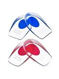 Mudder 2 Pairs of Heel Pads Heel Cushions Heel Cups for Plantar Fasciitis Heel Pain