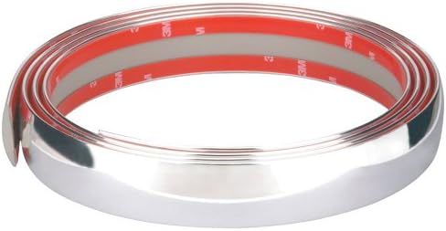 Chrome decoration strip flat 35mm x 2.45mtr 3M Tape