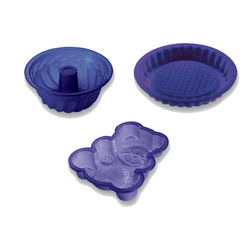 Electrolux 50293525007 Silikon Backform Mini: Br 170 mm x 150 mm x 40 mm / Gugelhupf 140 mm x 60 mm Rundform 130 mm x 30 mm