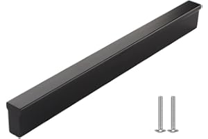 Drenky Maniglie per Mobili da Cucina, Nero Opaco Maniglia Armadio Cassetti 10 pezzi Moderni Maniglie Cassetti in Alluminio con Viti, Distanza Fori 160 mm