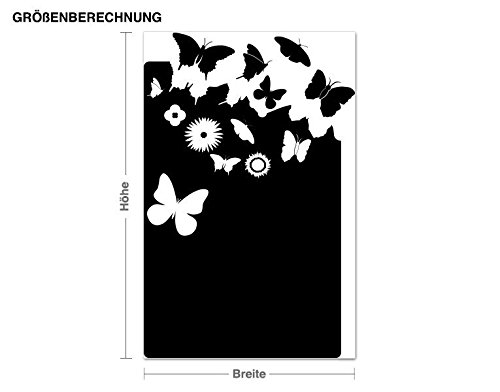 Tafelfolie Schmetterlingstafel B x H: 75cm x 115cm Farbe: violett von Klebefieber® - 2