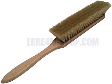 Bench In Real Horsehair Cleaning Brush with Wood Handle 43 cm Professional