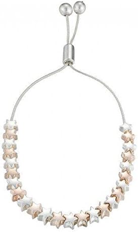 Suzies Jewellery Pretty Rose Gold & Silver Star Bracelet Lariat push up Fasten