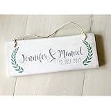Glücksbrett,Holzschild,Hochzeitsschild,Türschild, personalisiert