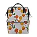 Produktbild Aprikosen Cartoon Obst Große Kapazität Wickeltaschen Mama Rucksack Multi Funktionen Windel Wickeltasche Tote Handtasche Für Kinder Babypflege Reise Täglichen Frauen