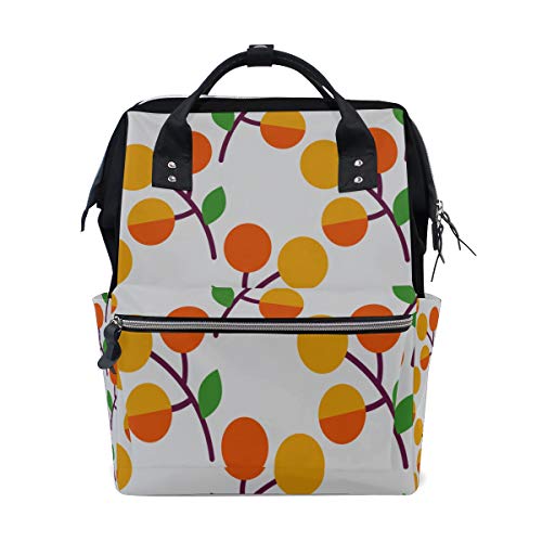 Preisvergleich Produktbild Aprikosen Cartoon Obst Große Kapazität Wickeltaschen Mama Rucksack Multi Funktionen Windel Wickeltasche Tote Handtasche Für Kinder Babypflege Reise Täglichen Frauen