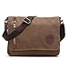 Produktbild XIAONAN Retro Unisex Segeltuch Schultertasche Umhängetasche Herren Damen Messenger Tasche Bags, Braun