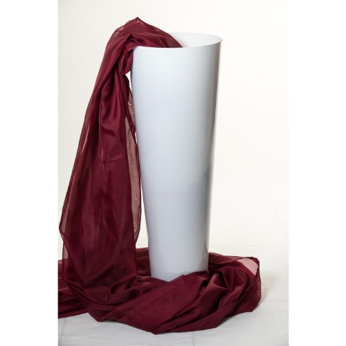 Große konische Bodenvase ANNA aus Glas, weiß, 70 cm, Ø 22 cm – Dekovase / Glasvase – INNA Glas - 4