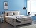 Produktbild expendio Boxspringbett Evin, Polyester, braun beige, 180 x 200 cm