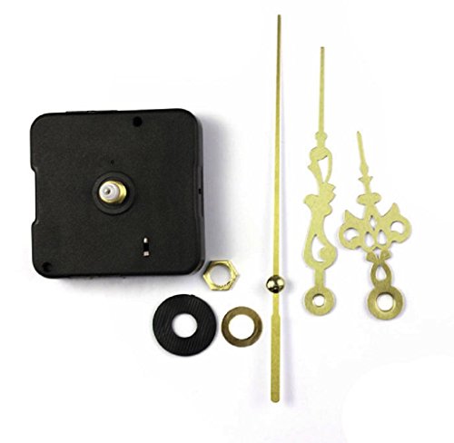 Covermason Quarz Uhrwerk Mechanismus DIY Reparieren Teile Gold + Hände - 2