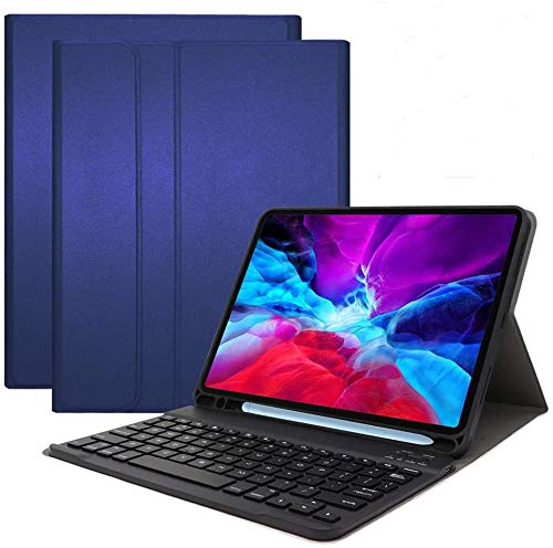 ProElite Detachable Wireless Keyboard Case for Samsung Galaxy Tab S6 Lite 10.4 Inch - Dark Blue