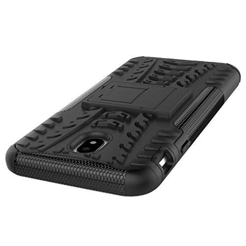 Samsung Galaxy J7 2017 Versi  n Europea  5 5  Funda  2in1 Armadura Combinaci  n A Prueba de Choques Heavy Duty Escudo C  scara Dura para Samsung Galaxy J7 2017 Versi  n Europea  5 5   Negro 