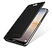 Price comparison product image StilGut Huawei P20 Lite Case. Book Flip Case for Huawei P20 Lite Made of Leather and PC with NFC/RFID Blocker, Black/Transparent