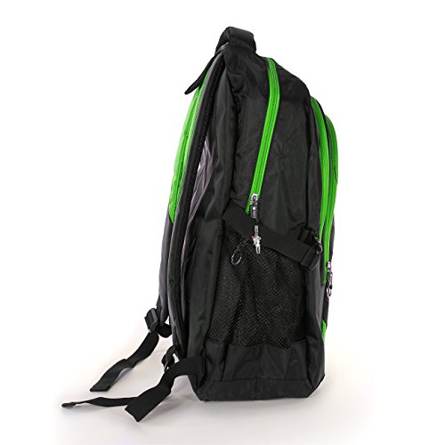 Laptoprucksack schwarz, grün Synthetik Rucksack Tabletfach Bag Street OTJ605G - 2