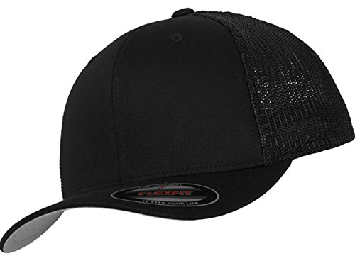 Preisvergleich Produktbild Damen Herren Unisex Mesh Trucker Cap schwarz Snapback Hut Accessoires