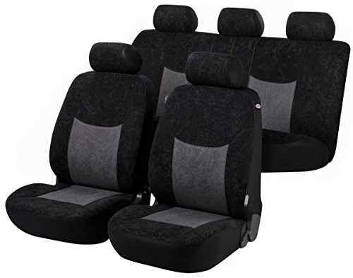 Preisvergleich Produktbild Timon 75190, Autositzbezug Schonbezug, Komplett Set, Schwarz, Anthrazit