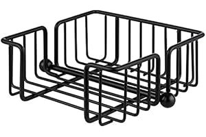 Buddy´s Bar - Portatovaglioli con pesante, portatovaglioli per circa 50 portatovaglioli, in metallo laccato nero, 19 x 19 cm, altezza 7,5 cm