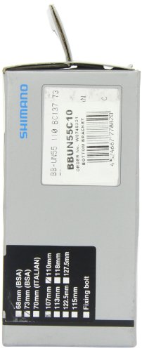 Shimano Innenlager UN55 BB – Silber Silber und Schwarz 73 x - 2