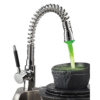 Preisvergleich Produktbild Küchenarmaturen / Ein Griff / ausziehbarem Kopf / LED - PINELLAS