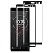 Produktbild Seinal Panzerglas Schutzfolie für Sony Xperia XZ3 [2 Stück] 3D Full Screen Displayschutzfolie,Panzerglasfolie,Tempered Glass,3D Touch Hartglas,Screen Protector Glass,Handy Folie (Schwarz)