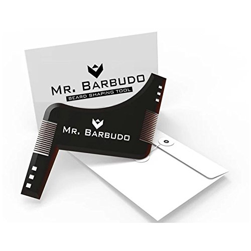 Peine Plantilla Guía para Barba Hombre Talla única Afeitado de Mr. Barbudo