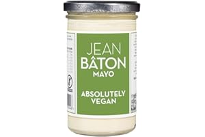 JEAN BÂTON - MAYONNAISE ABSOLUTELY VEGAN | Rein pflanzliche Mayonnaise ohne Ei. Cremige und vegane Mayonnaise ideal für Salate, Sandwiches, Gemüse uvm. Glutenfreie Mayo | Inhalt: 245ml