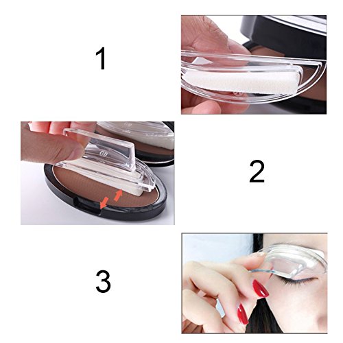 ROPALIA Natürliche Augenbraue Pulver & Brow Stempel Palette Empfindliche Schatten Definition Make-up - 5