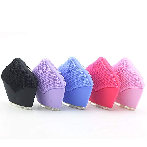 Preisvergleich Produktbild CCHM Silikon Tiefe Poren Reinigungsbürste USB Elektrische Wasserdichte Massagegerät Gesichtshaut Poren Dirt Oil Mitesser Cleanser,Red