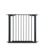 WANDMONTAGE OHNE BOHRLÖCHER - Das Metall-Schutzgitter wird durch Spannschrauben zwischen Wänden oder Türrahmen eingeklemmt. Dieses mobile Türgitter mit Schwingtür kann somit problemlos auch an anderen Türen und Treppen, z.B. bei den Großeltern, verwendet werden