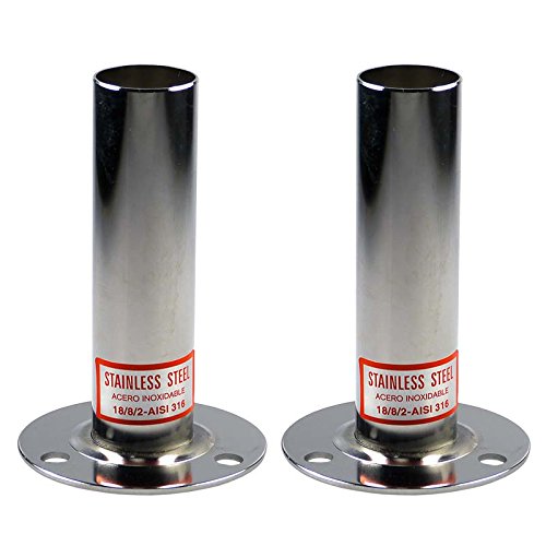 Leiterendstücke aus V2A, 2 Stück = 1 Paar Montageset - 2