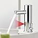 Produktbild BONADE Infrarot IR Wasserhahn Automatische Waschbeckenarmatur Spüle Sensor Bad Armatur Automatik Kalt + Warmwasser Mischbatterie Einhandmischer für Badezimmer