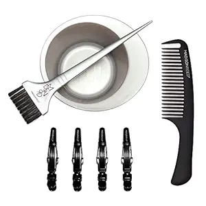 Madison Reed Ultimate Pro Color Tool Kit, 4pc Set for DIY Hair Coloring, Mixing Bowl, Brush, Hair Clips and Comb