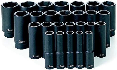 Corp 1326MD 1/2-Inch Drive Deep Length Metric Master Set - 26 Piece