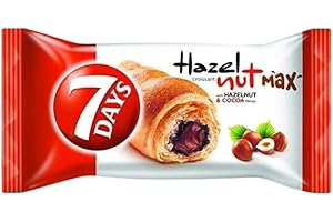 SERENDIB 20 x CROISSANT 7 DAYS EU MADE LONG DATE FRESH STOCK WHOLESALE PRICE (Pack of 20, Hazelnut)