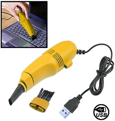 Mini Turbo Keyboard Hoover/Vacuum IMBS® - Remove and Clean Dust From Laptop Desktop PC's &amp; Mobile Phones in Yellow