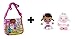 Produktbild dRA Doc McStuffins, Spielzeugärztin - Pack Schultertasche mit Patte, Rosa 15cm + Plüsch Doc & Schaf Lambie 16cm