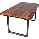 baumtisch akazie natur Das nussbaumfarbige, geölte Holz des Akazientisches wurde nur an den Kanten abgerundet um so vor Verletzungen zu schützen.