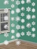 String Decoration Snowflake Pk6 X-mas/Christmas Accessories Favors Party Decorations Cups & Pinatas etc...