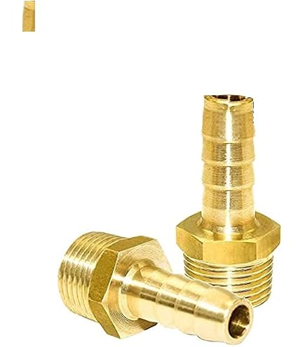 1/8\" NPT Male / MPT / MIP T 3 Way Tee Intersection Brass Fitting Fuel / Air / Water / Boat / Gas / Oil WOG