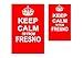 Price comparison product image A.paches Keep Calm I'm From Fresno California Novelty Keyring and Fridge Magnet Set